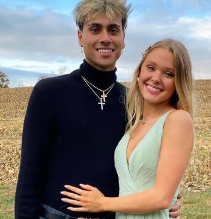 Madeline Damskey with her boyfriend Darius Dobre.
